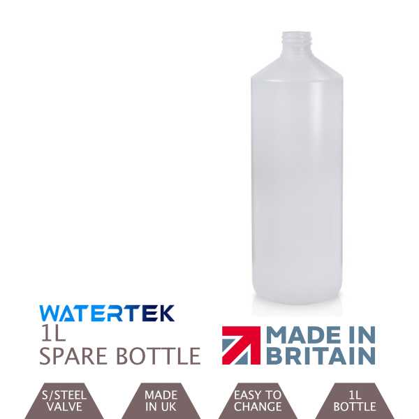 1L Bottle With White Cap HDPE